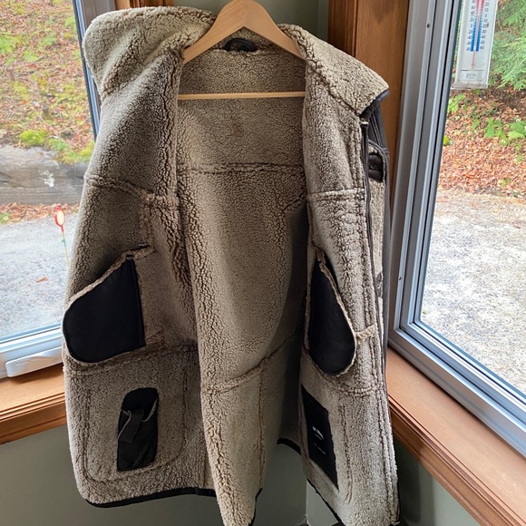 Via Firenze Leather Mens Winter Jacket - Picture 2 of 6